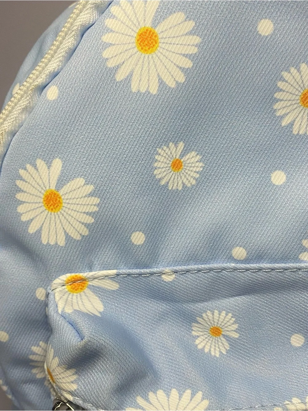 New Elli by Capelli Womens or Kids Daisy Print Mini Backpack - Light Blue